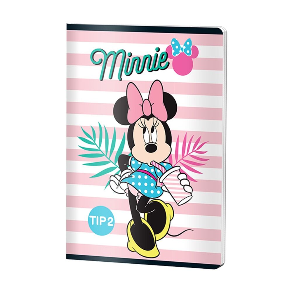 Caiet capsat tip 2 Minnie Mouse Pigna, A5, 24 file