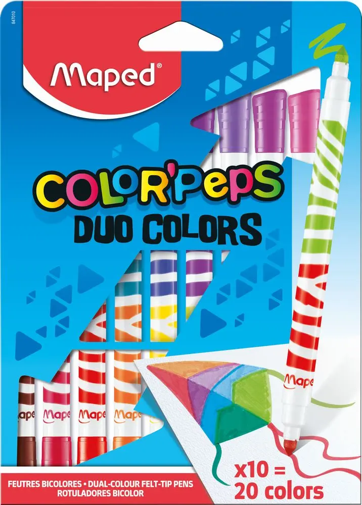 Carioca Maped Duo, 20 culori