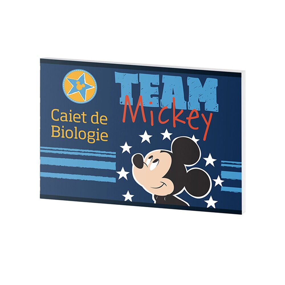 Caiet biologie Mickey Mouse Pigna, 17x24 cm, 24 file