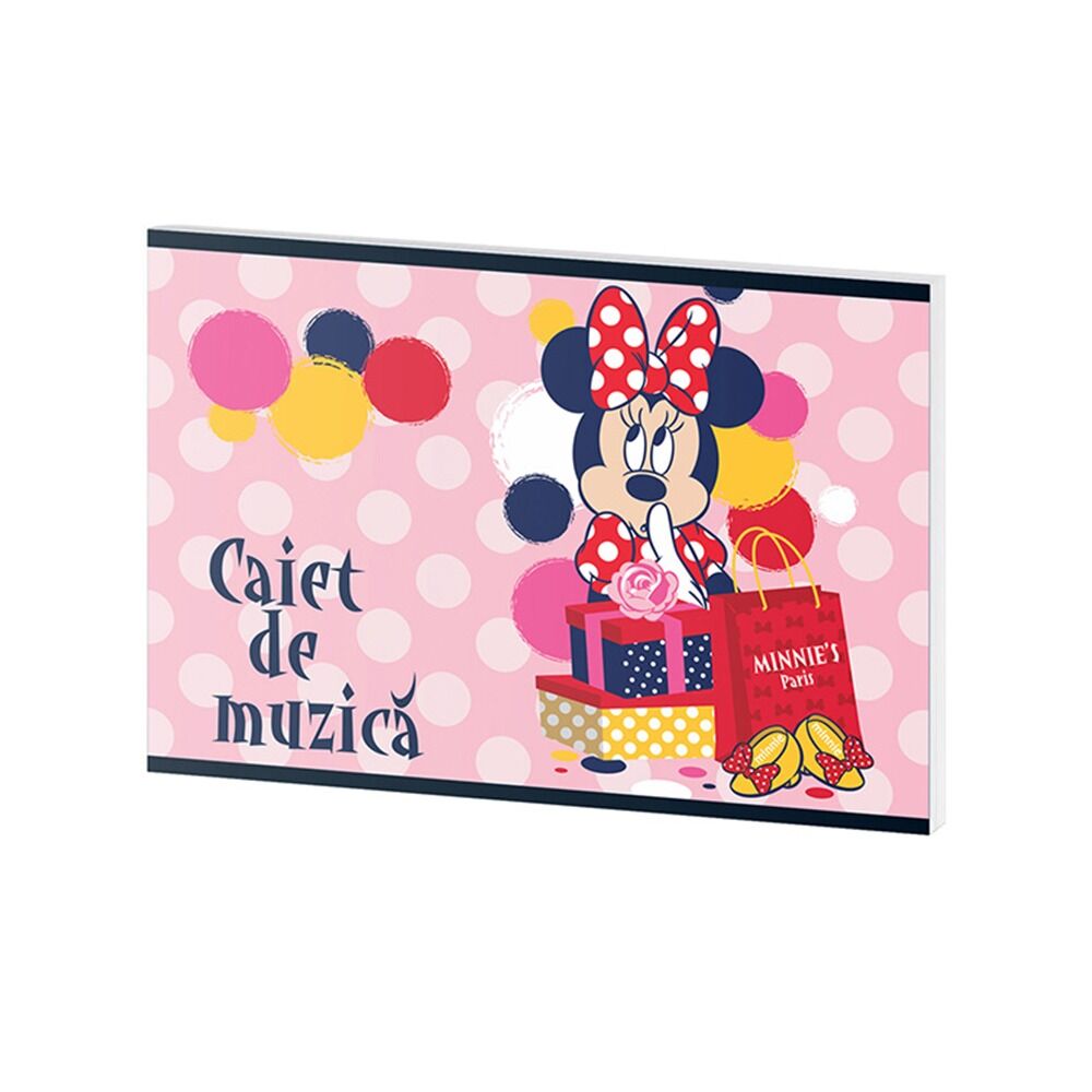 Caiet muzica Minnie Mouse Pigna, 17x24 cm, 24 file