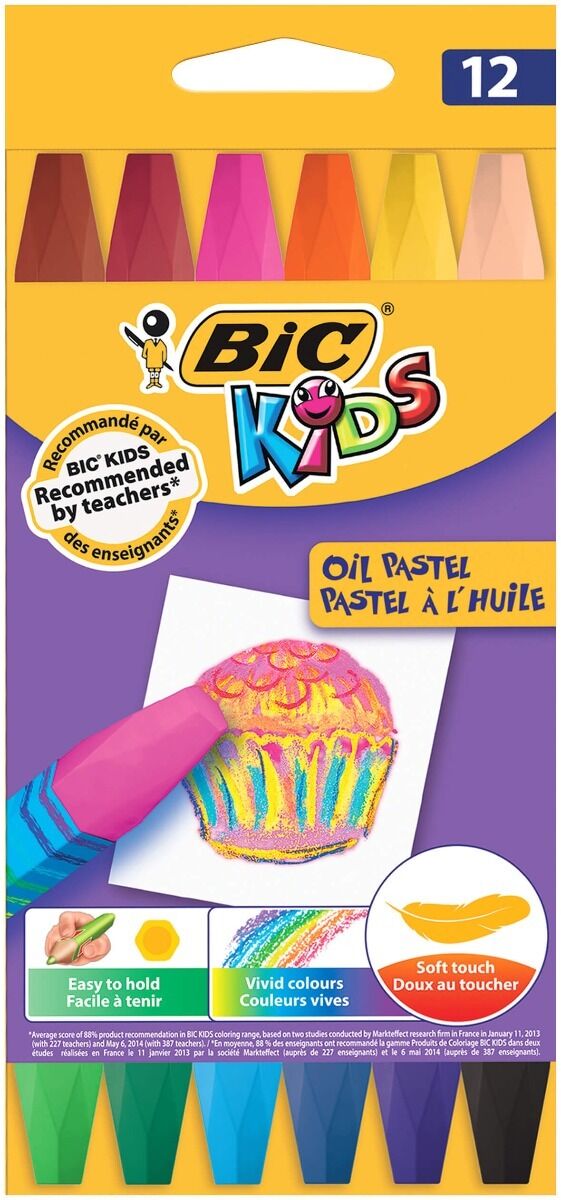 BIC Kids Oil Pastel 12 buc
