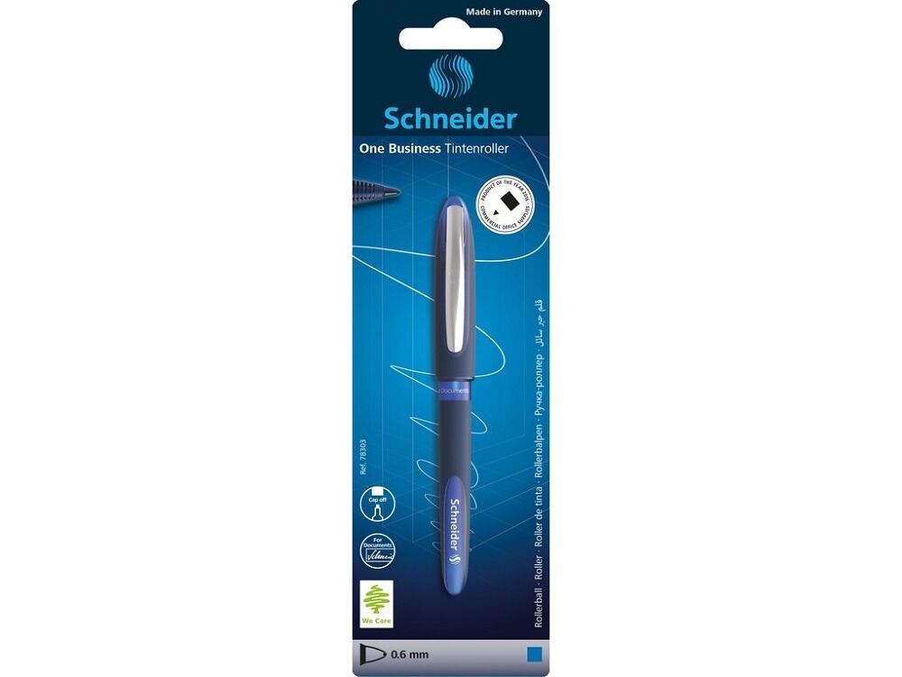Roller Schneider One Business, grosime scriere 0.6 mm, culoare scriere albastru