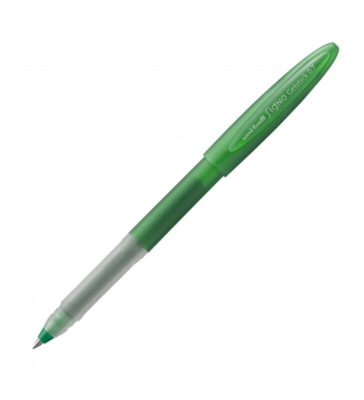 Pix cu gel Uniball, varf 0.7 mm, culoare scriere verde