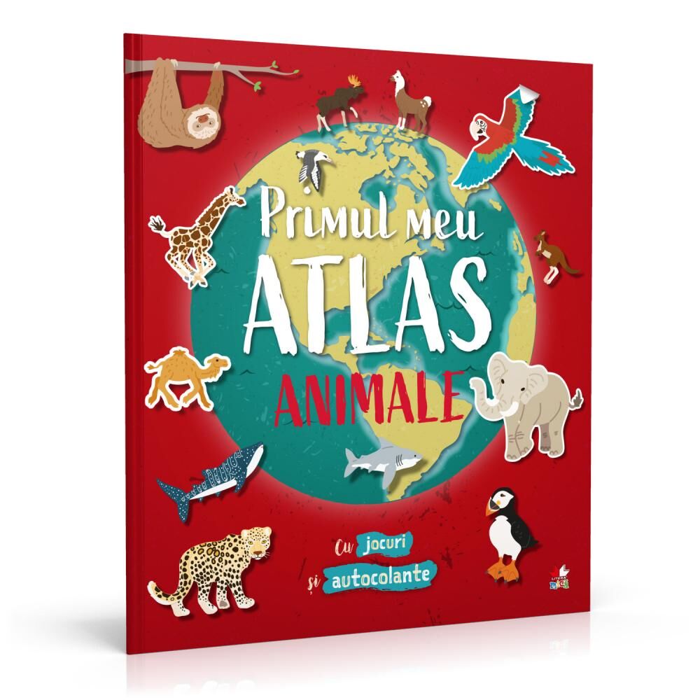 Primul meu atlas. Animale (My First Sticker World Atlas- Animals)