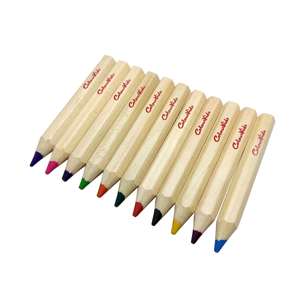 Set 12 creioane colorate cu ascutitoare Colour Kids, Multicolor