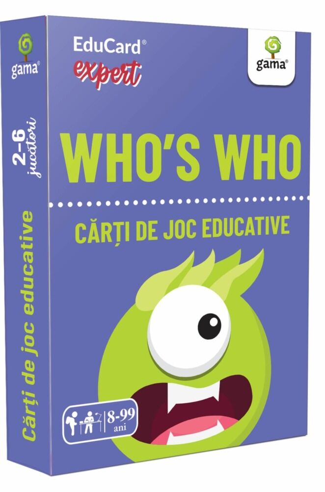 Carti de joc educative expert. Who's who