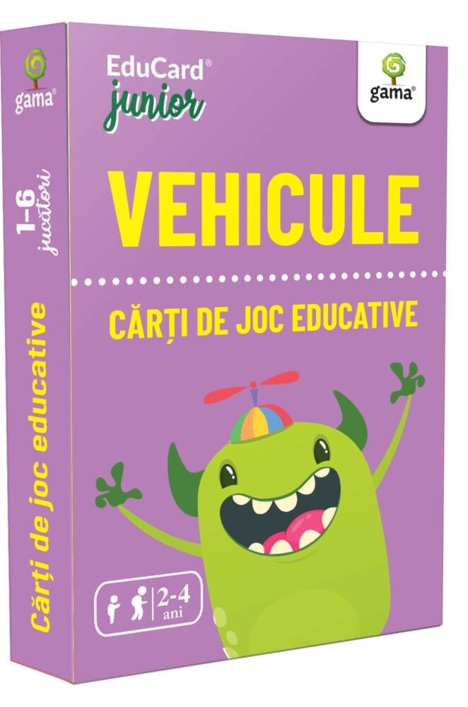 Carti de joc educative junior. Vehicule