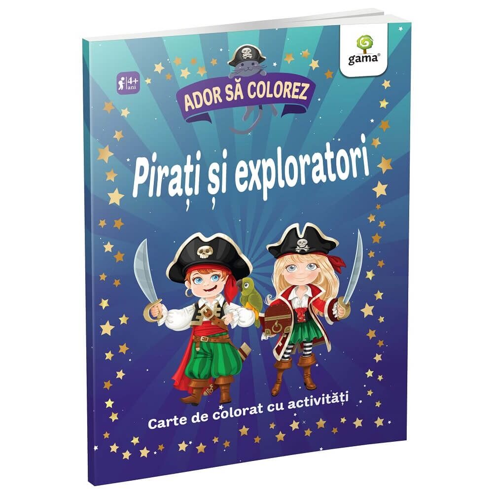 Ador sa colorez - Pirati si exploratori