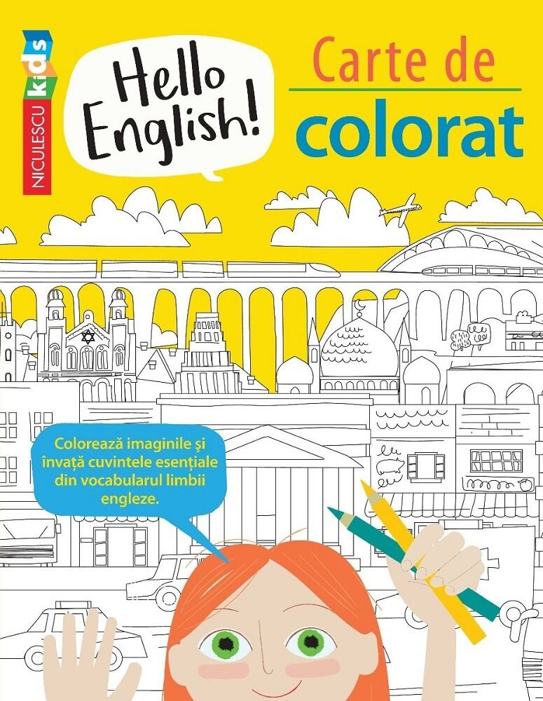 Hello English! Carte de colorat