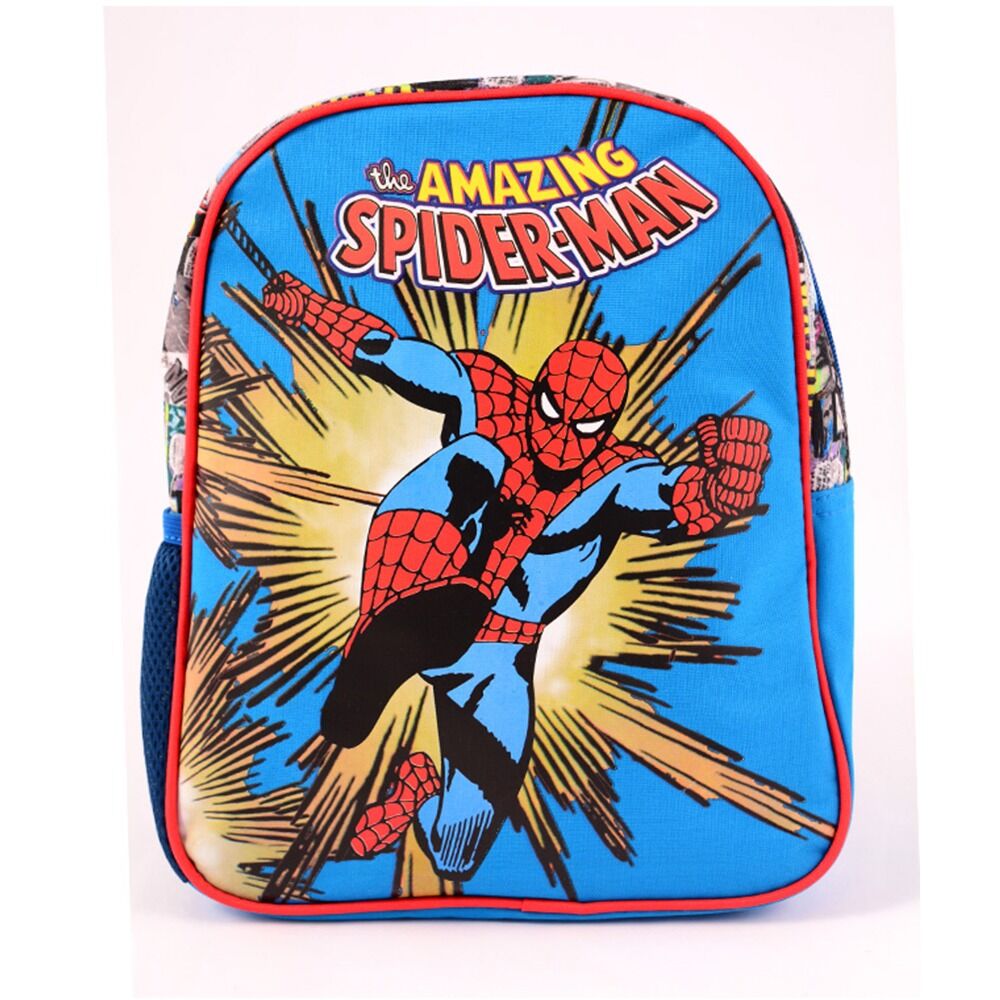 Ghiozdan pentru prescolari Marvel Spider-Man, 1 compartiment, 1 buzunar lateral, Multicolor