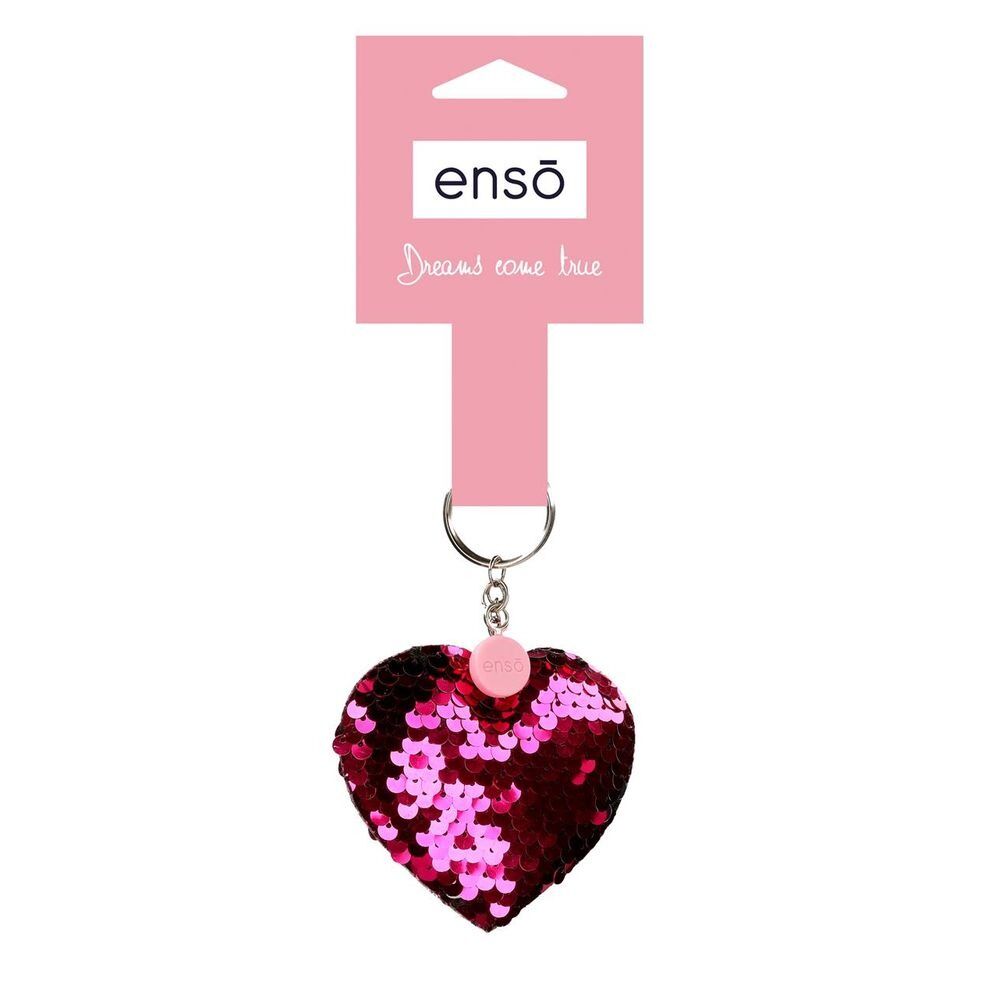 Breloc Enso Sequin Heart, Multicolor