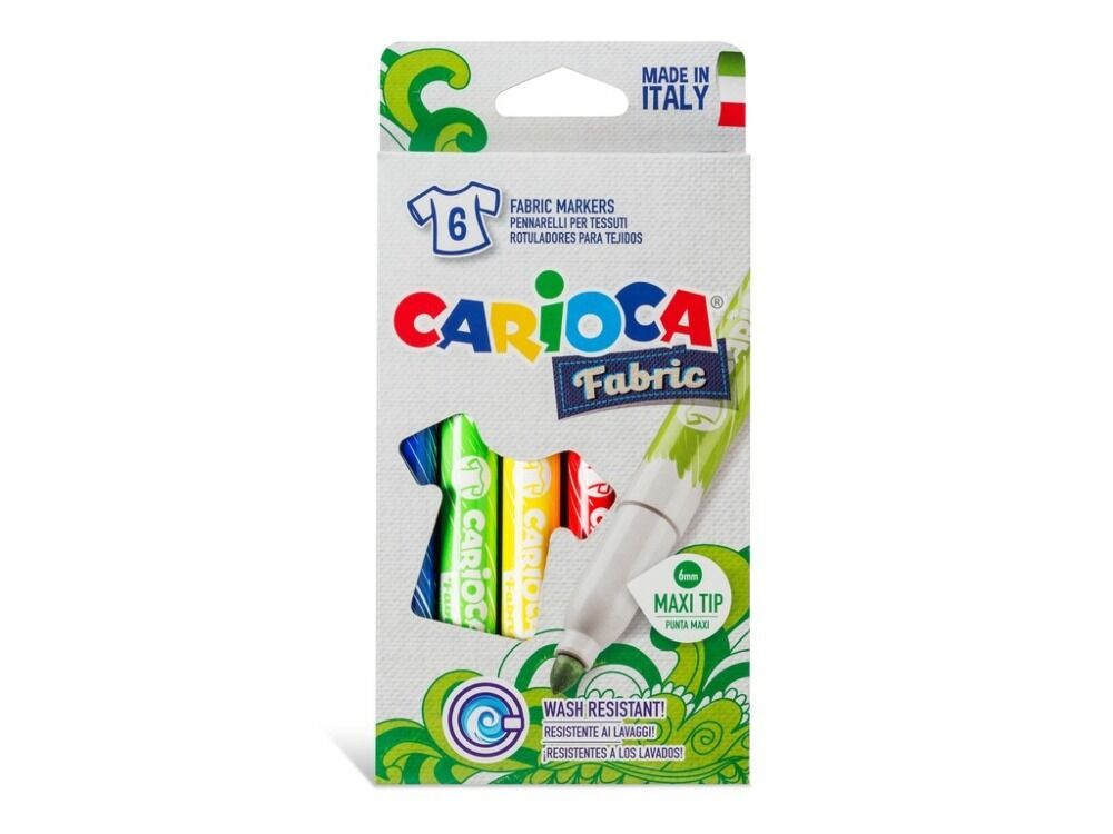 Set 6 carioci Carioca Fabric, Multicolor