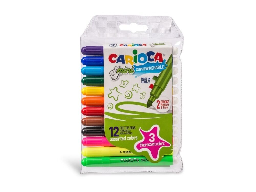 Set 12 carioci Carioca Mini, Multicolor
