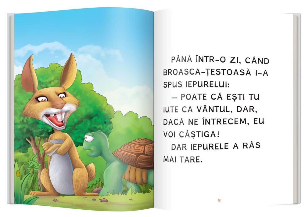 Blur impatient fiction Iepurele si broasca-testoasa - Fabulele lui Esop, nivelul 0 | Carrefour  Romania