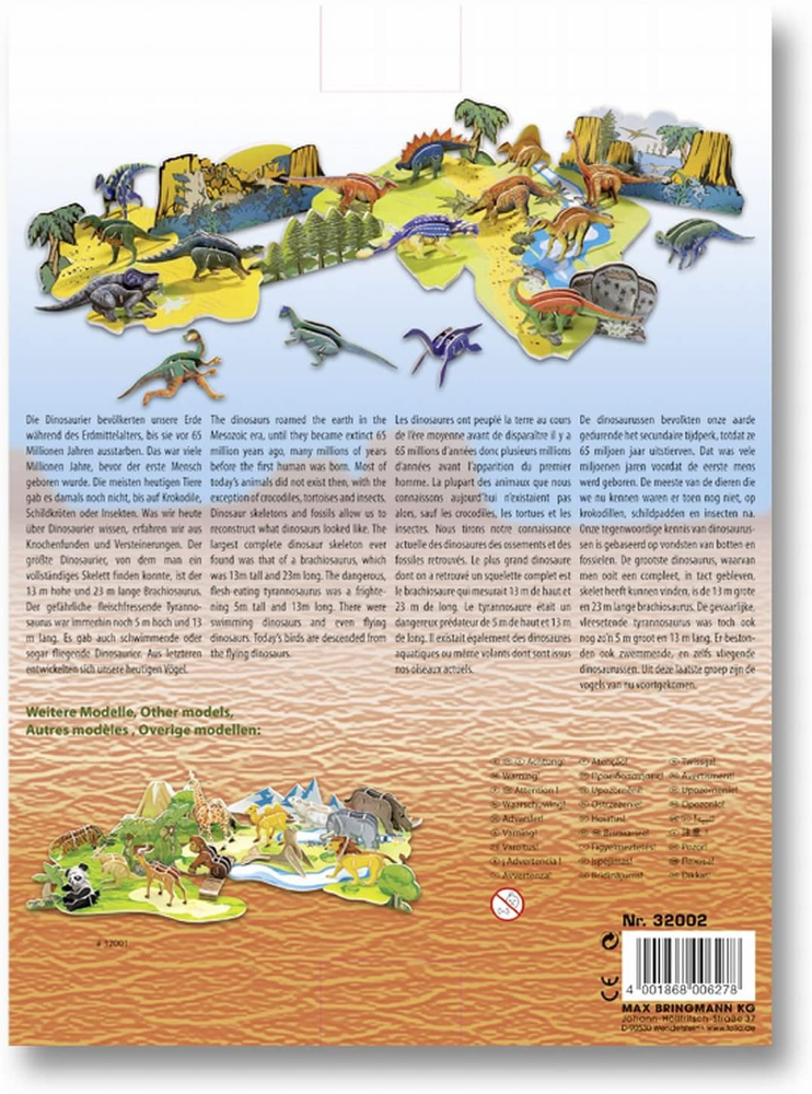 Set model logic 3D dinozauri Folia