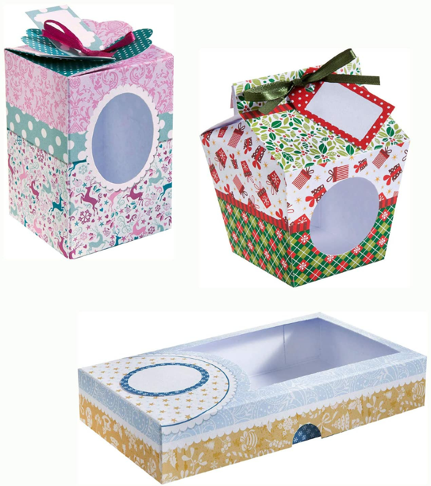 Set creativ cutii pretaiate pentru cadou Folia, 9 cartonase