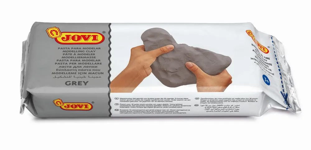 Pasta de modelaj Jovi Air Dry, 1 kg, Gri