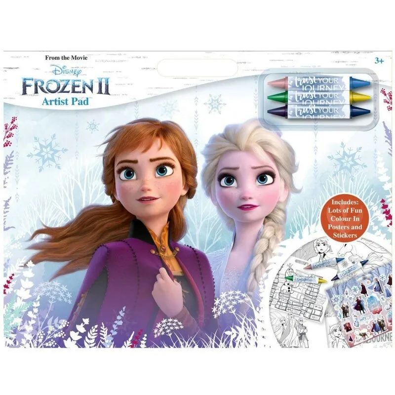Set Frozen 2 Artist Pad cu 40 planse de coloat