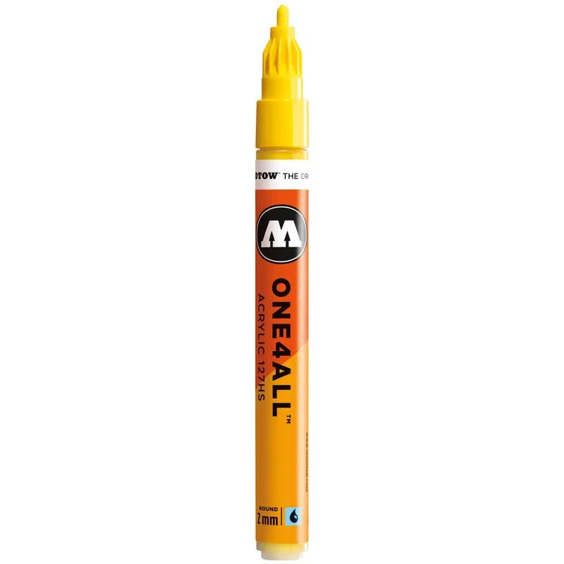 Marker acrilic Molotow One4All 127 HS Zinc Yellow, 2 mm
