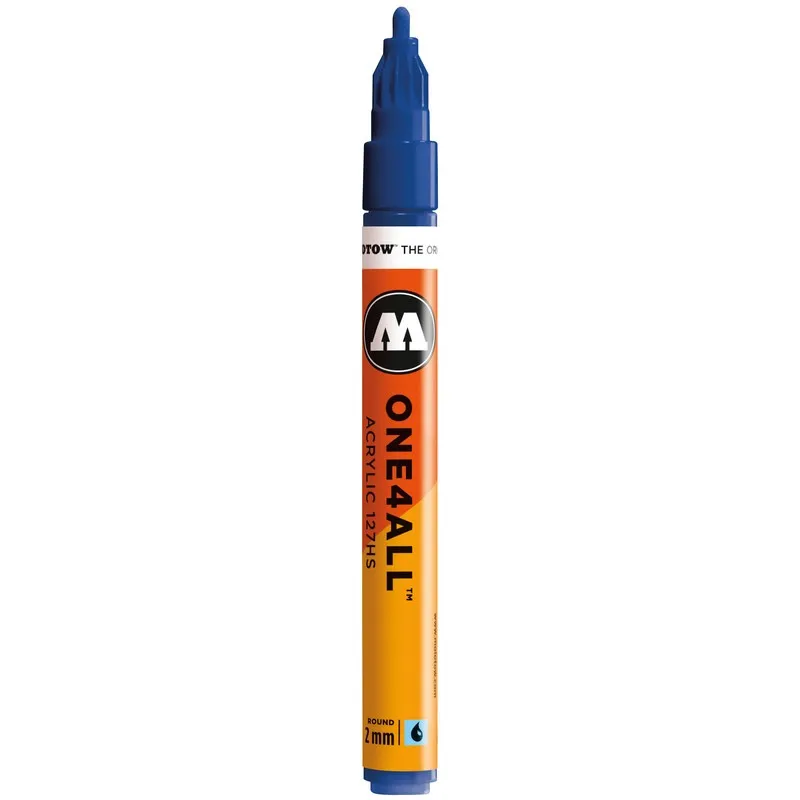 Marker acrilic Molotow One4All 127 HS True Blue, 2 mm