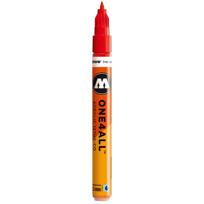 Marker acrilic Molotow One4All Traffic Red 127HS-CO, 1.5 mm
