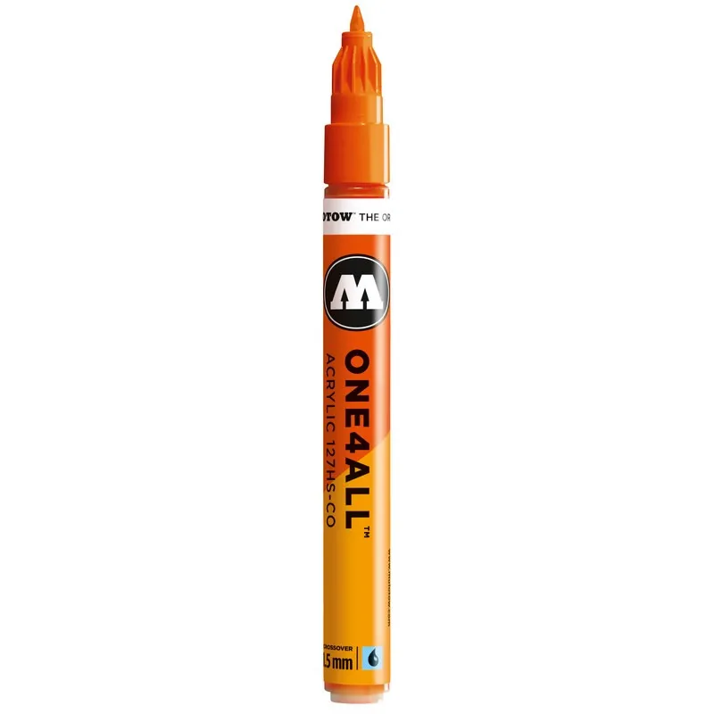 Marker acrilic Molotow One4All Dare Orange 127HS-CO, 1.5 mm
