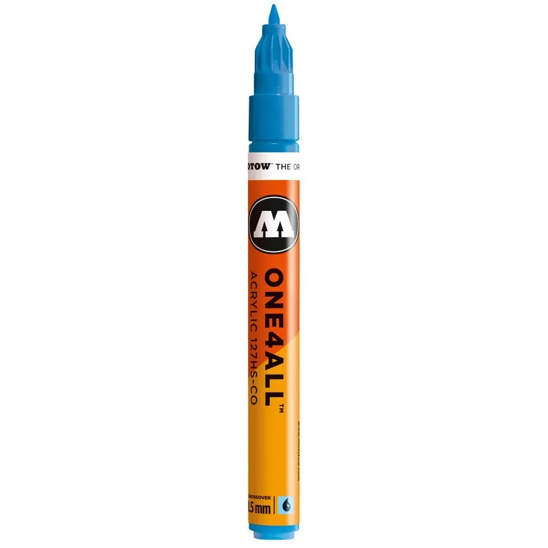 Marker acrilic Molotow One4All Shock Blue Middle 127HS-CO, 1.5 mm