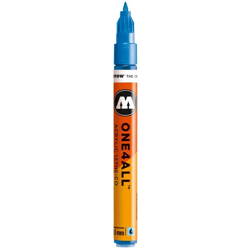 Marker acrilic Molotow One4All 127HS-CO Metallic Blue, 1.5 mm