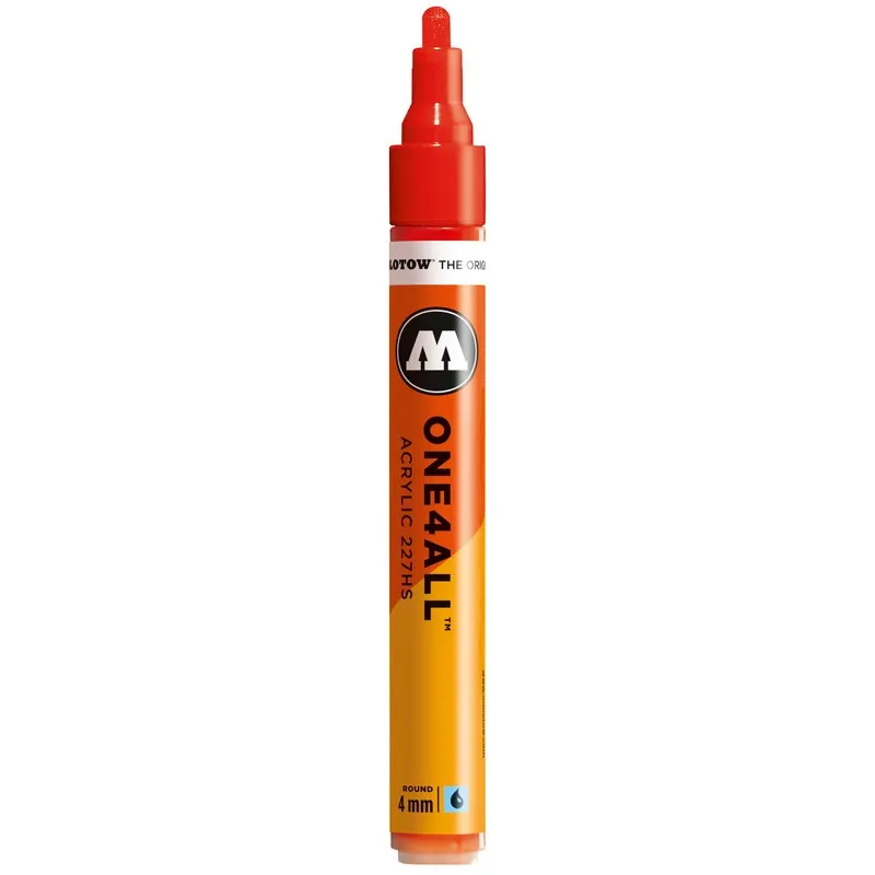 Marker acrilic Molotow One4All 227HS Traffic Red, 4 mm