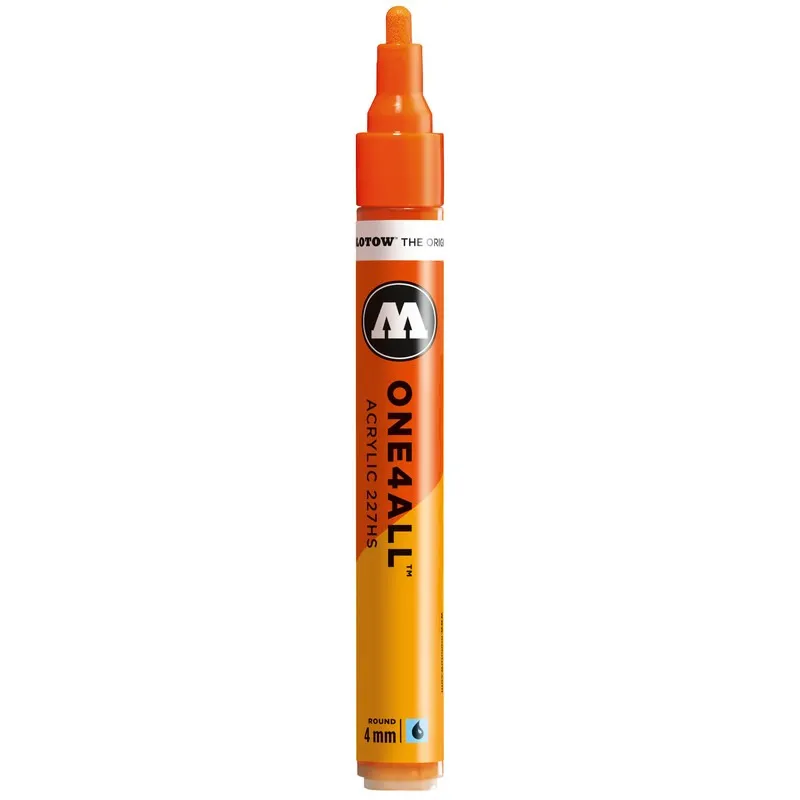 Marker acrilic Molotow One4All 227HS Dare Orange, 4 mm