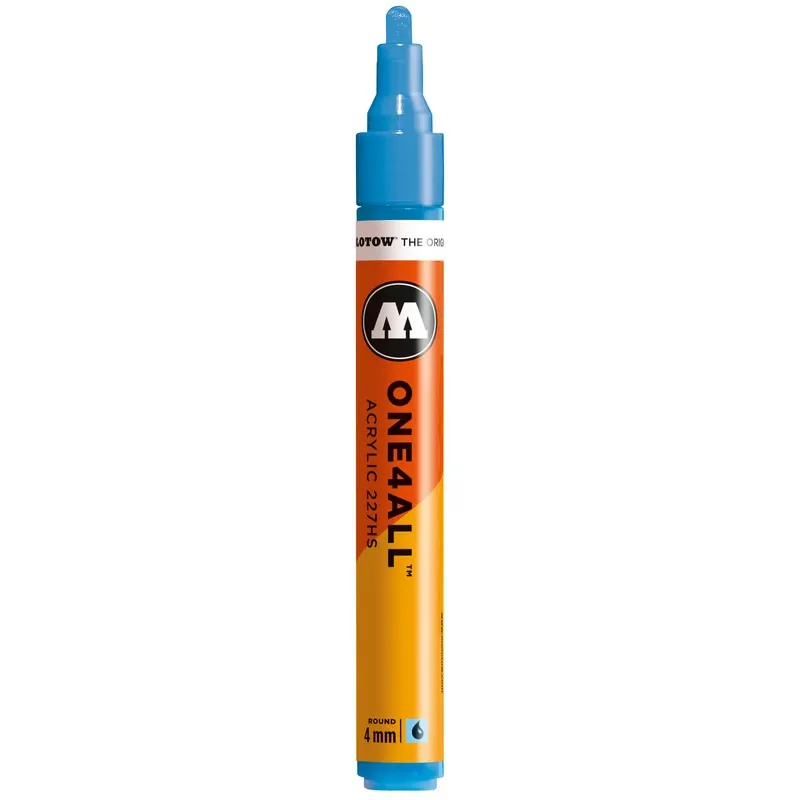 Marker acrilic Molotow One4All 227HS Shock Blue Middle, 4 mm