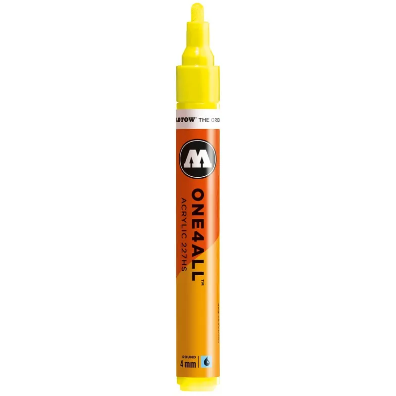 Marker acrilic Molotow One4All 227HS Neon Yellow 220, 4 mm