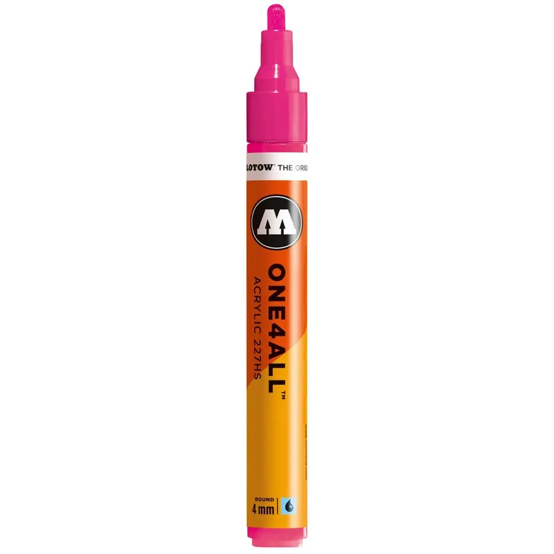 Marker acrilic Molotow One4All 227HS Neon Pink 217, 4 mm