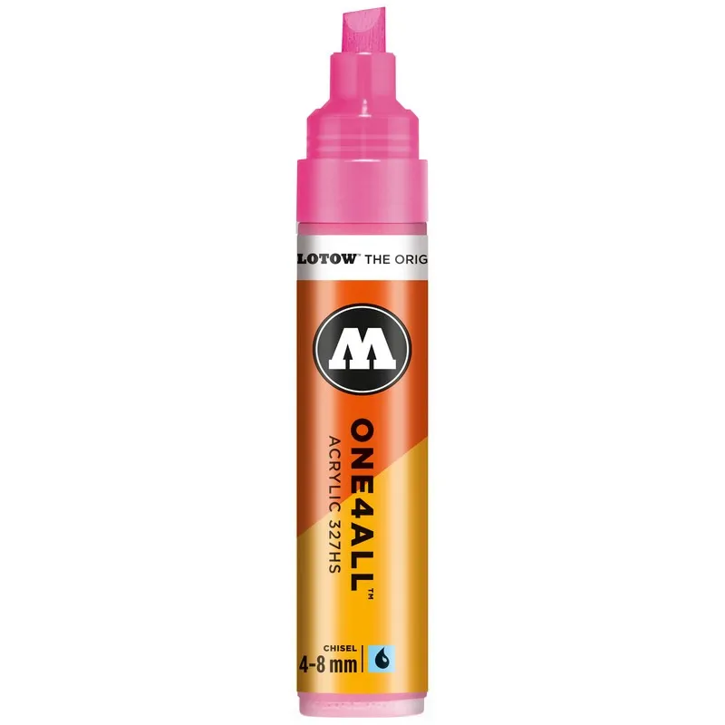 Marker acrilic Molotow One4All 327HS Neon Pink 200, 4-8 mm