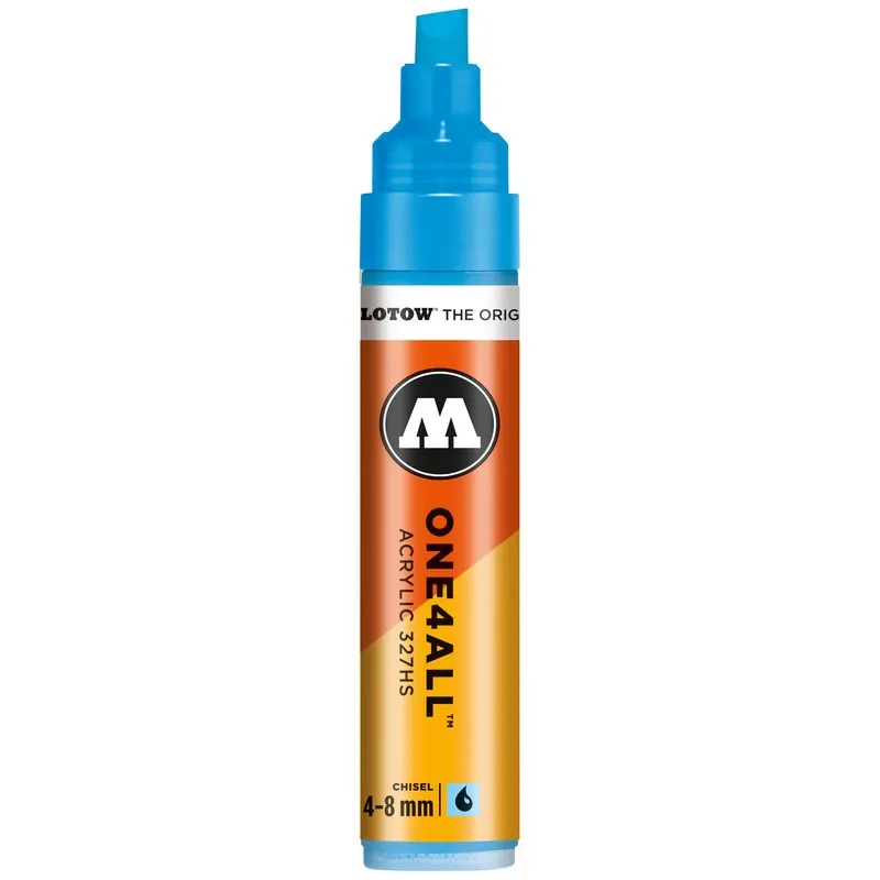 Marker acrilic Molotow One4All 327HS Shock Blue Middle, 4-8 mm