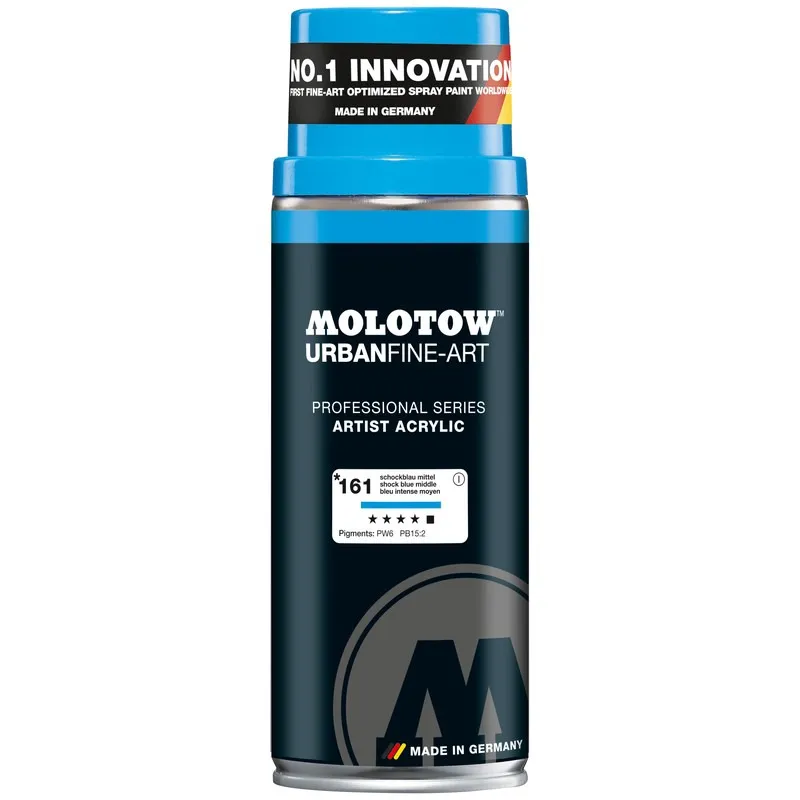 Vopsea spray Molotow Urban Fine Acrylic Shock Blue Middle, 400 ml