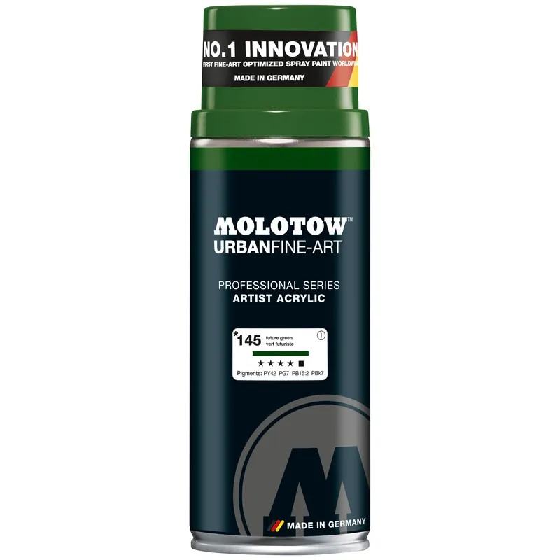 Vopsea spray Molotow Urban Fine Acrylic Future Green, 400 ml