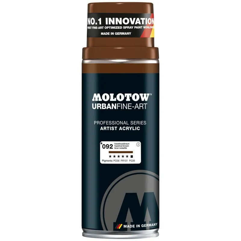 Vopsea spray Molotow Urban Fine Acrylic Hazelnut Brown, 400 ml