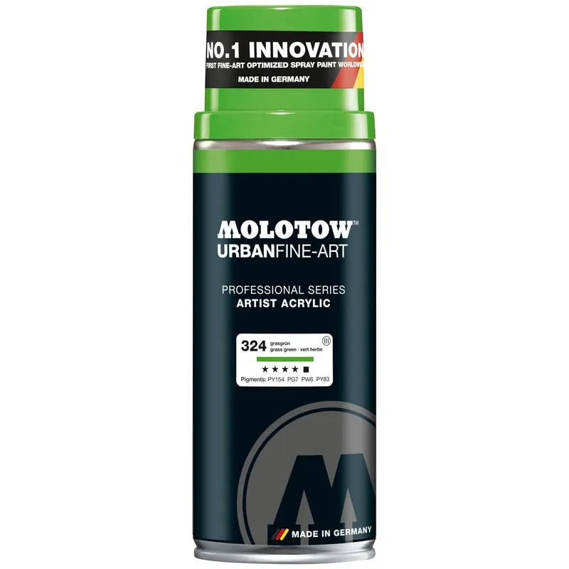 Vopsea spray Molotow Urban Fine Acrylic Grass Green, 400 ml