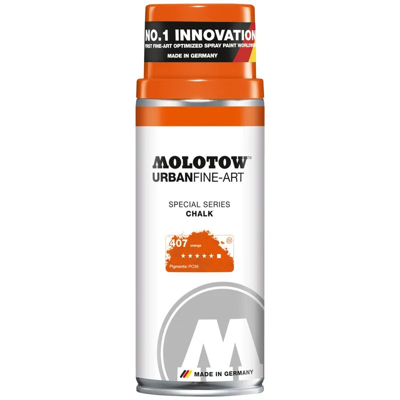 Vopsea spray Molotow Urban Fine Art Chalk Orange, 400 ml