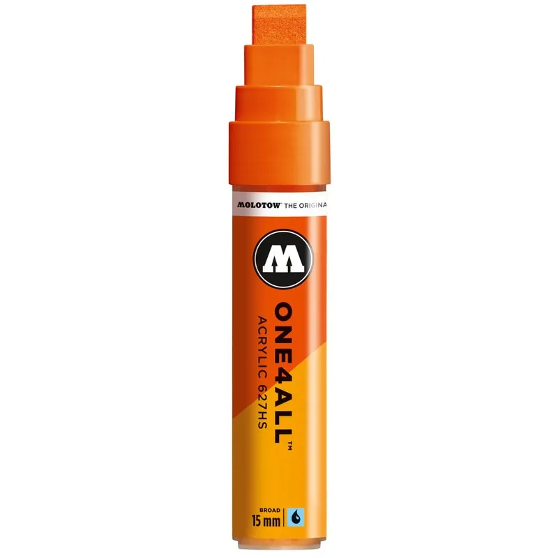 Marker acrilic Molotow One4All 627HS Dare Orange, 15 mm