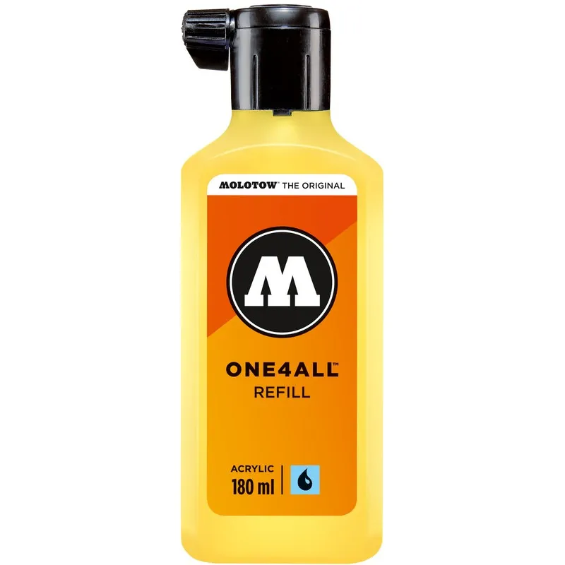 Rezerva marker Molotow One4All Refill Zinc Yellow, 180 ml