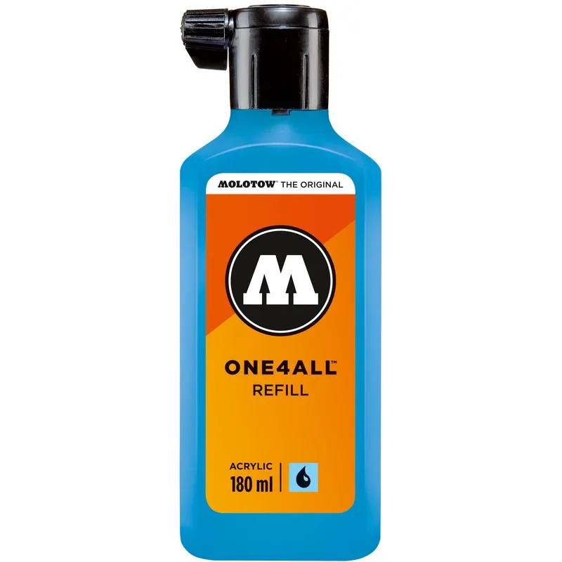 Rezerva marker Molotow One4All Refill Shock Blue Mid, 180 ml