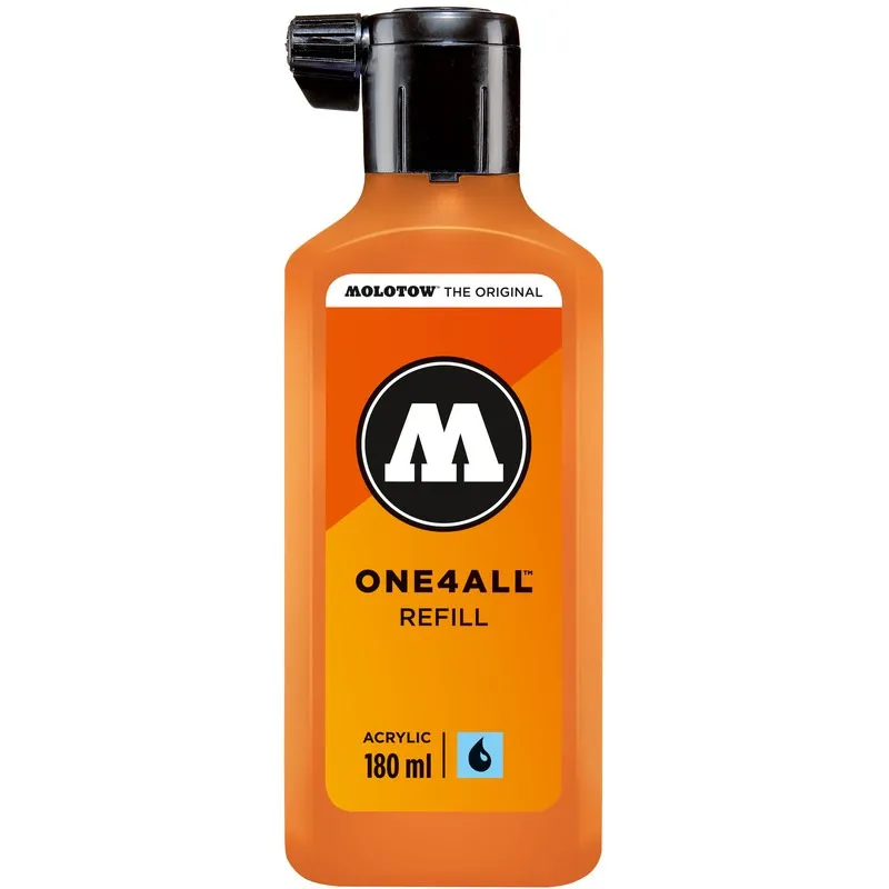 Rezerva marker Molotow One4All Refill Neon Orange 218, 180 ml
