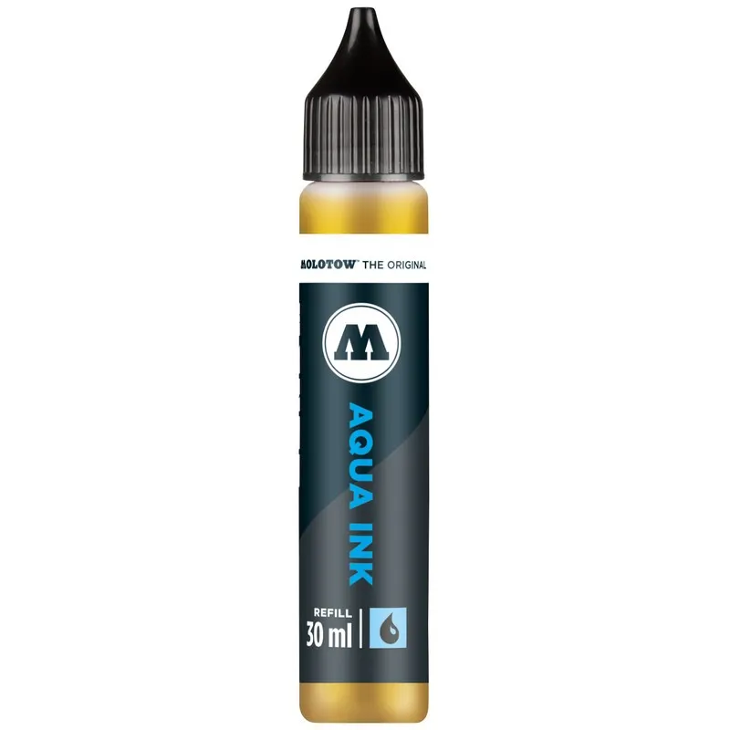 Rezerva marker Molotow Aqua Ink Refill Primary Yellow, 30 ml