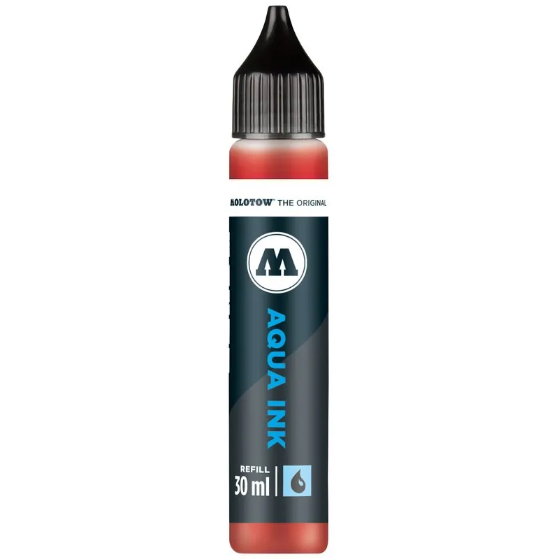Rezerva marker Molotow Aqua Ink Refill Vermillion, 30 ml