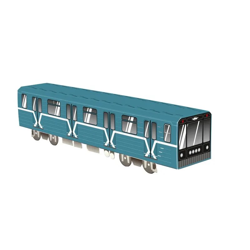 Tren 3D Mini Subwayz Moscow Molotow, carton, 10.4 x 8.2 x 4.5 cm