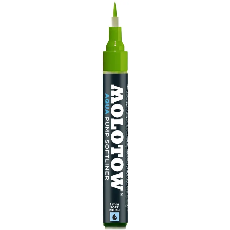 Softliner Aqua Pump Molotow, 1.0 mm, Verde deschis