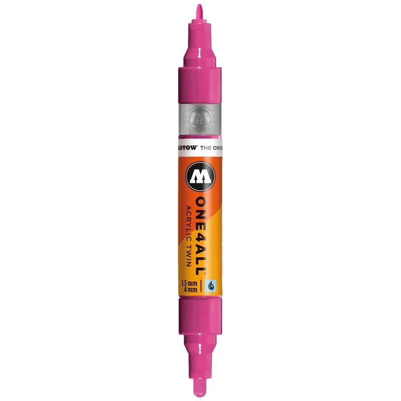 Marker Molotow One4All Twin Magenta, 1.5 mm/4 mm