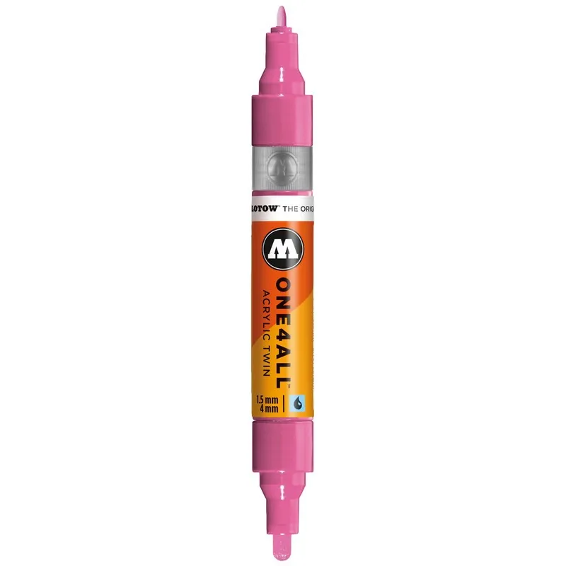 Marker Molotow One4All Twin Fuchsia Pink, 1.5 mm/4 mm